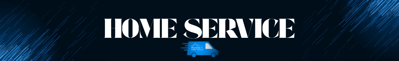dark blue background with van in light blue