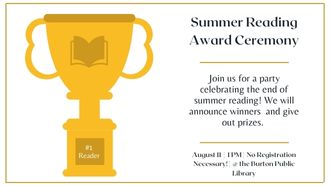 Summer Reading Award Ceremony 