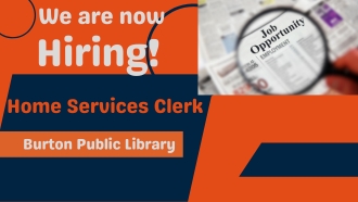 Now hiring for Home Services Clerk