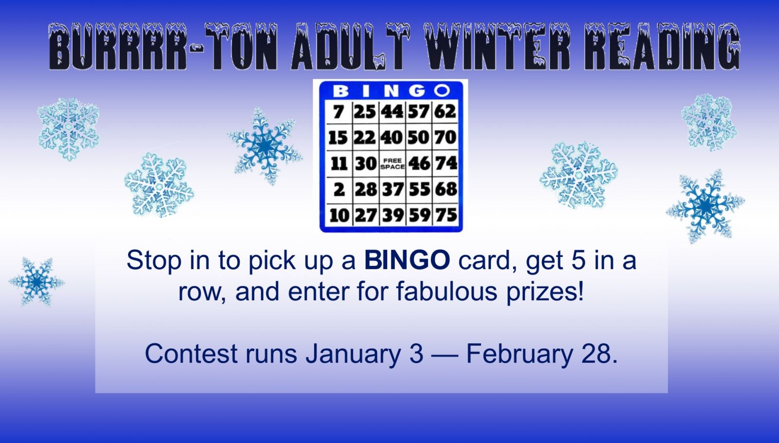 winter bingo