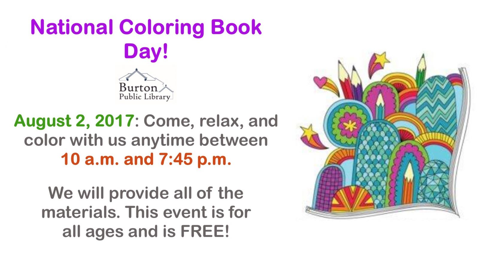 National Coloring Book Day