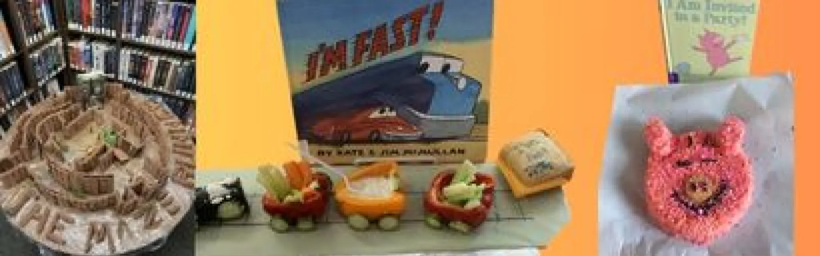 3 cakes based on books