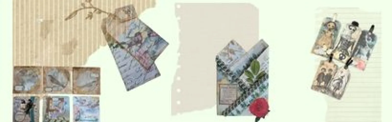 Journaling pages and stamps